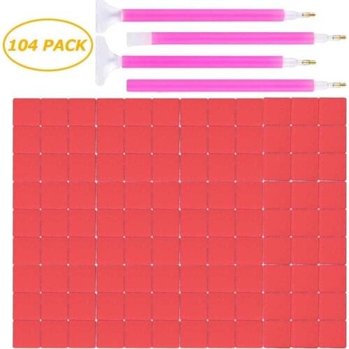 100 Pieces Diamond Painting accessory Diamond embroidery glue 2*2CM dotting glue daimond painting 4 pcs 4 Size 5D Diamond Painti