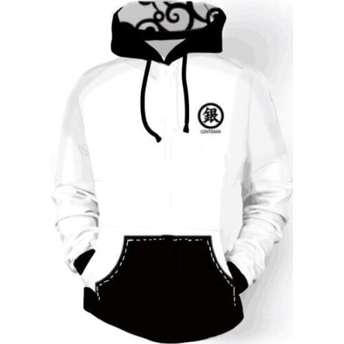 Anime GINTAMA Hoodies For Men Hoodies Sweatshirt Hooded 3d Print Clothing Cap Hoody Print Fashion Sweatshirt Size S-5XL