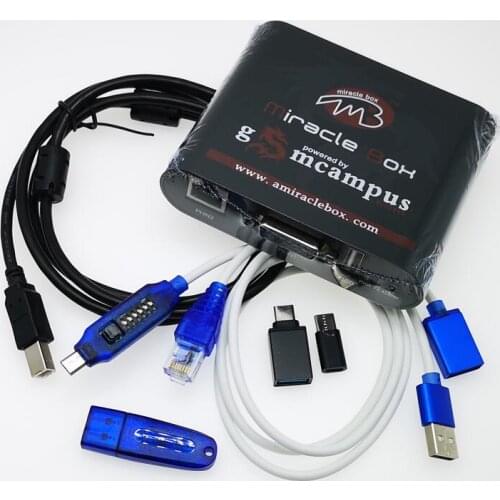 Free ship Original Miracle box +Miracle key with UMF cables (V2.98 hot update) for china mobile phones Unlock+Repairing unlock