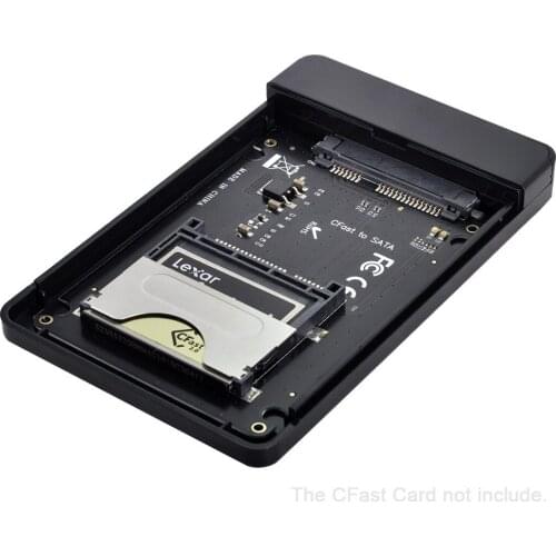 CYSM CFast to USB-C USB3.0 & SATA Card Adapter 2.5" Case SSD HDD CFast Card Reader for PC Laptop