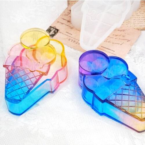 Ice Cream Storage Box resin Mold Jewelry Making for UV Epoxy Resin Mold Casting Mould Craft Jewelry Tools New