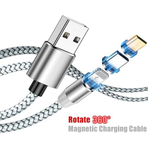 Magnetic Micro USB Type C Charge Cable For 6C Honor 7X 8X 8A Phone For Huawei P8 Y5 2018 Y6 Y7 P Smart 2019 Redmi Android Phone