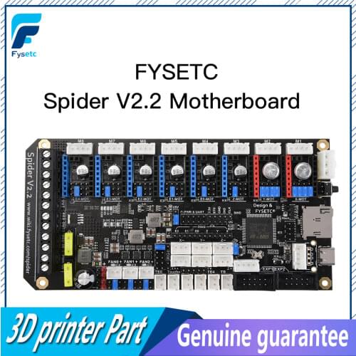 FYSETC Spider V1.1 Motherboard 32Bit Controller Board TMC2208 TMC2209 3D printer Part Replace SKR V1.3 For Voron