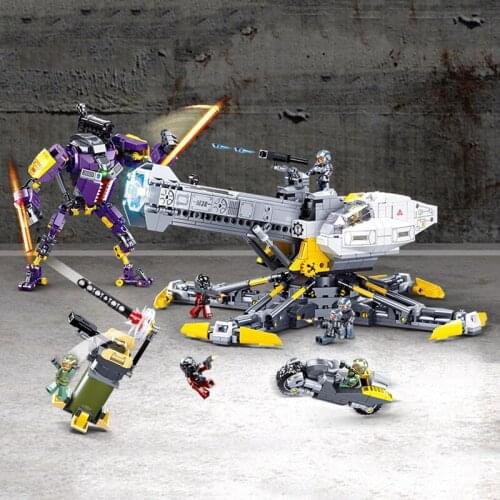 2021 Army Military Soldier City Police SWAT Base Defense Model ​Building Blocks Bricks Kids Toys