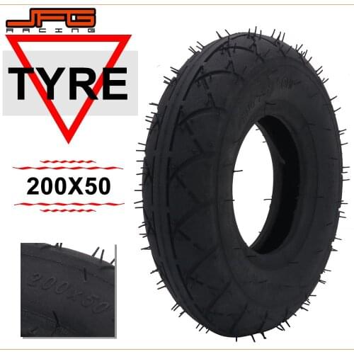 Motorcycle 8" X 2" 200X50 8 inch Outer Tire Tyres Tube For Electric Gas Scooter Wheel Wheelchair E-bike Tubeless Vacuum Tyres