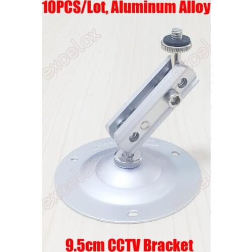 10PCS/Lot 9cm Height Aluminum Alloy Wall Ceiling Mount CCTV Bracket Support Stand for Security Zoom / Box / Body / Bullet Camera