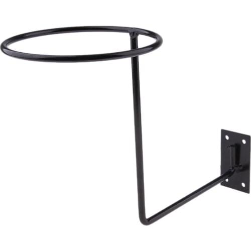 Motorcycle Wall Mounted Wall Hooks Hat Rack Helmet Storage Holder Aluminum Black