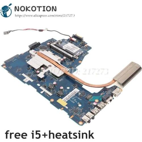 NOKOTION For Toshiba Satellite C660 A660 A665 Laptop Motherboard DDR3 PWWAA LA-6843P K000111550 Socket S1 Free CPU