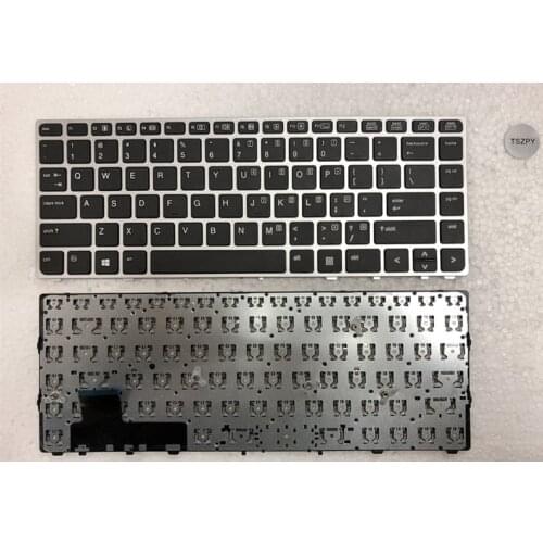 New US KEYBOARD FOR HP For EliteBook For Folio 9470M 9470 9480 9480M Silver No backlight No point