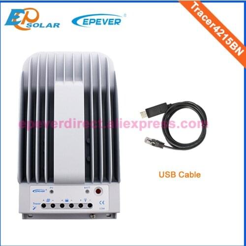 Regulator 40A Solar mppt tracking controller USB Cable PC connect EP series Fast delivery Tracer4215BN 24V battery charger