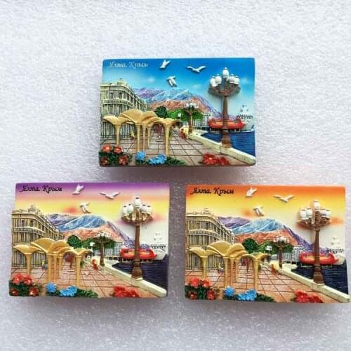 Russia Crimea three-dimensional landscape tourist souvenir refrigerator magnet tourist collection magnetic sticker