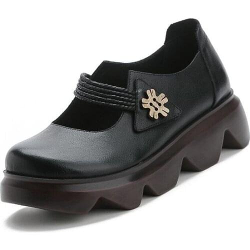 Women Flats Summer Women Genuine Leather Shoes With Low Heels Slip On Casual Flat Shoes Women Loafers Soft Nurse Ballerina Shoes