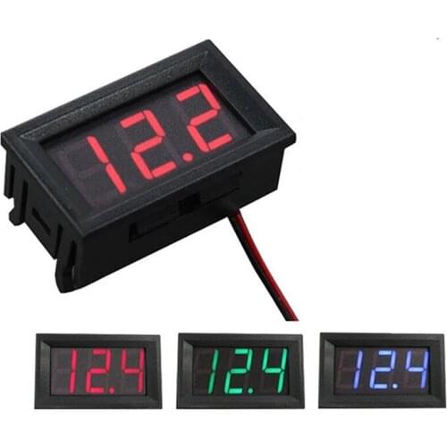 0.56 inch Mini Digital Voltmeter Ammeter DC 100V 10A Panel Amp Volt Voltage Current Meter Tester Blue Red Dual LED Display