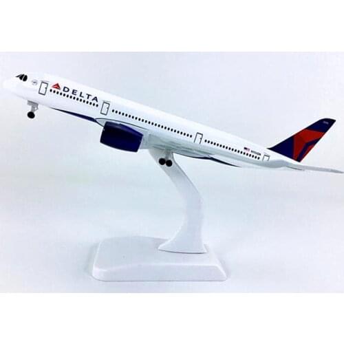 20CM Air American DELTA Airways Airbus A350 Alloy Metal Diecast Plane Model Toys Airplanes Aircraft Kids Gift Collectible