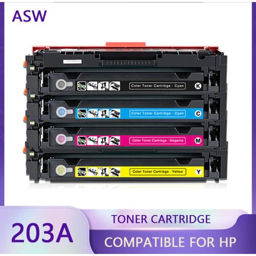 203A CF540A Compatible for hp 203A CF540A 540a cf540 toner cartridge for HP LaserJe Pro M254nw M254dw MFP M281fdw M281fdn M280nw