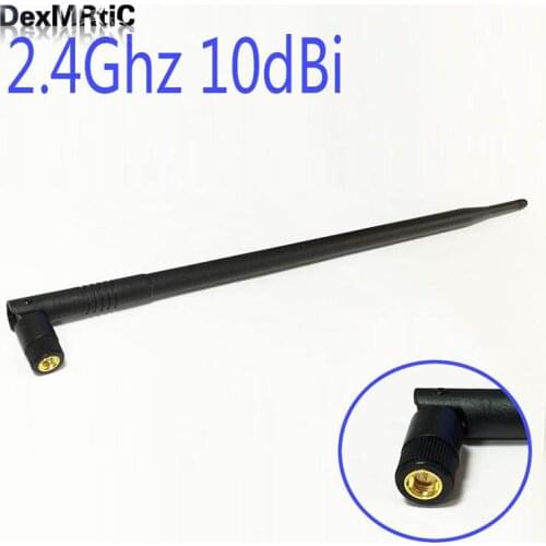 WIFI Antenna 2.4 GHz 10dBi SMA Male Wireless WLAN Black Floding Omni Router Card Aerial 39CM long