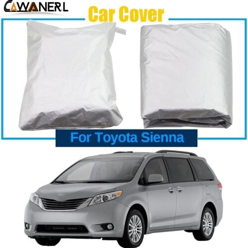 Car Cover For Toyota Sienna 1998-2020 Outdoor Anti-UV Sun Snow Rain Dust Protection Sunshade MPV Cover Windproof