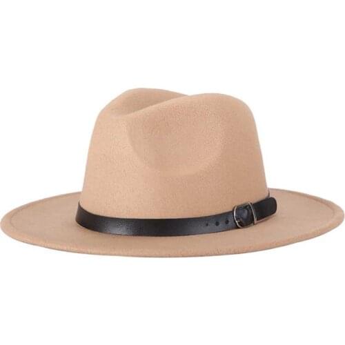 2020 New Fashion Men Fedoras Womens Fashion Jazz Hat Wummer Spring Black Woolen Blend Cap Outdoor Casual Hat X XL
