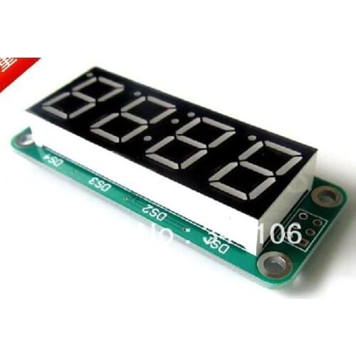 Free Shipping! 1pcs Static digital dual time display module max7219 decimal point four monolithic