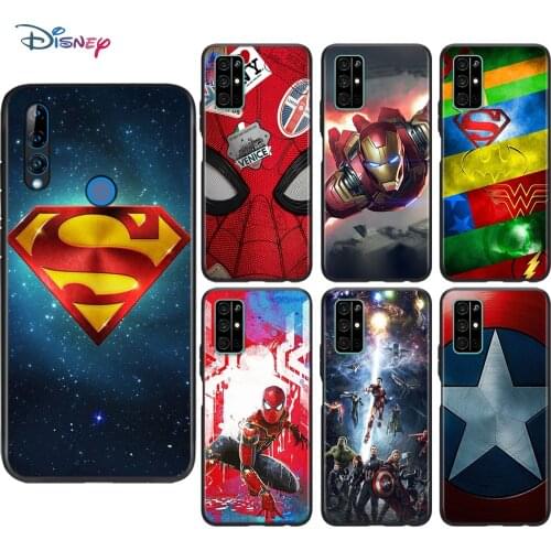 Avenger Marvel Superhero Soft Black TPU Cover For Honor 9 10 X10 9A 9C 9S 9N 10i 10X 9X Lite Pro 5G Phone Case Shell