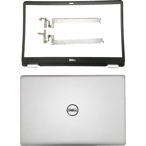 New Laptop Case For Dell Inspiron 15 5000 5584 LCD Back Cover/Front Bezel/LCD Hinge 0GYCJR 0J0MYJ Silvery