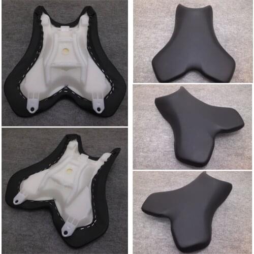 Black front passenger seat cushion for Yamaha YZF R1 2004 2005 2006 YZF-R1 04 05 06 motorcycle leather seat cushion