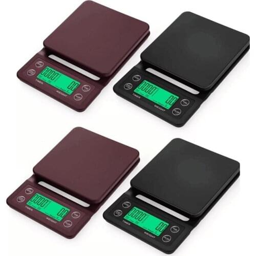 3kg/0.1g 5kg/0.1g Drip Coffee Scale with Timer Portable Accuracy Electronic Digital Household Kitchen Scale High Precision Scale