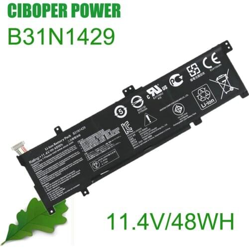 Genuine -Q Laptop Battery B31N1429 11.4V 48WH For A501L A501LX A501L A501LB5200 K501U K501UX K501UB K501UW K501LB K501LX K501L