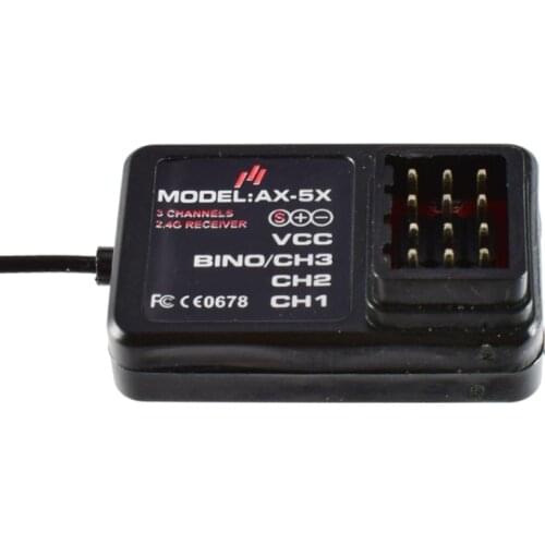 AX-5S 2.4GHz 3CH Receiver RC Upgrade Space Part RC Car Boat AUSTAR AX5-S Transmitter for TRX4 Axial SCX10 D90 RC car accessories