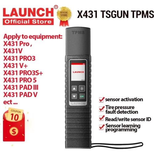 LAUNCH X431 TSGUN TPMS Diagnostic Tool Activate/Read/Learn/Program Tire pressure sensor work with X431 V/V+/PRO/PRO3/PRO3S/PAD I