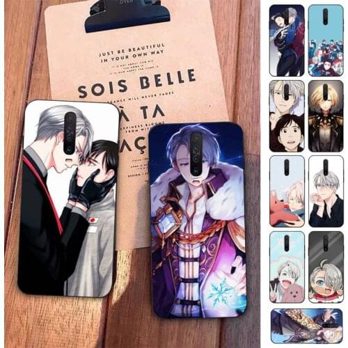 FHNBLJ Yuri on Ice anime Phone Case for Redmi 5 6 7 8 9 A X pro plus K20 S2 K30 pro Go