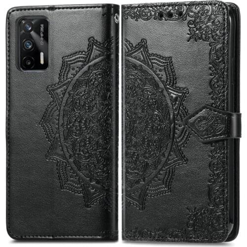 Realme GT NEO 5G Flip Case 3D Mandala Emboss Wallet Skin Funda for OPPO Realme GT Case Realmi G T Neo Flash Leather Cover Shell