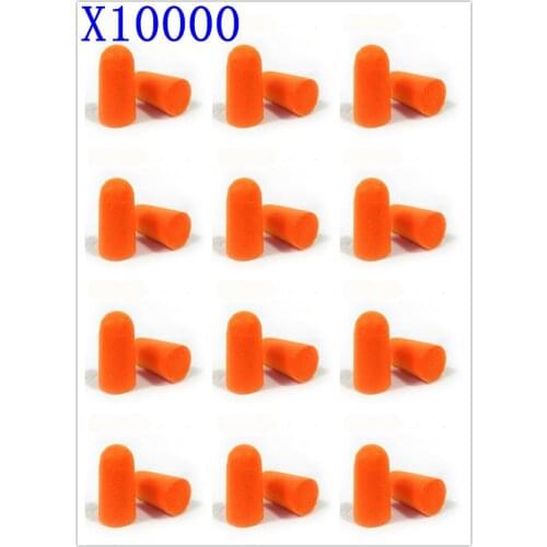 [ Fly Eagle ] KuZHEN 10000 Pcs Soft Ear Plug for Sleep Noise Reduction Foam for Anti-Interferen Orange