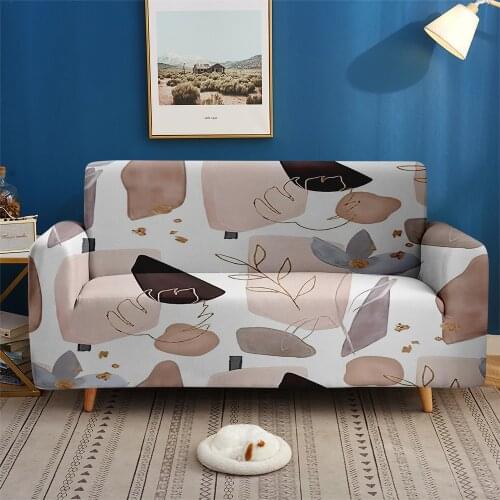 Custom Sofa Cover For Living Room Bedroom Decor 3D Print Slipcover Spring Plant Ginkgo Leaves Elastic Couch 1/2/3/4-seater