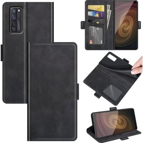 Case For ZTE Axon 20 Leather Wallet Flip Cover Vintage Magnet Phone Case For ZTE Axon 20 Coque