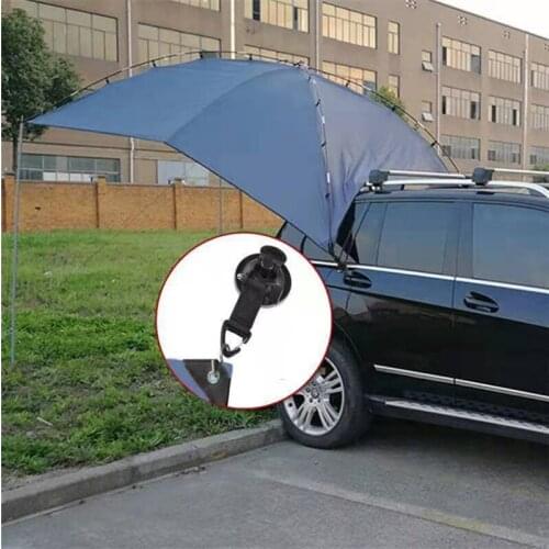 4Pcs Suction Cup Anchor Securing Hook Tie Down,Camping Tarp as Car Side Awning, Pool Tarps Tents Securing Hook Universal