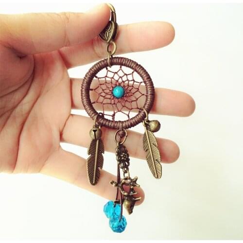 Small Dream Catcher Car Key Chain Bag Clip Decors Gift Free Shipping