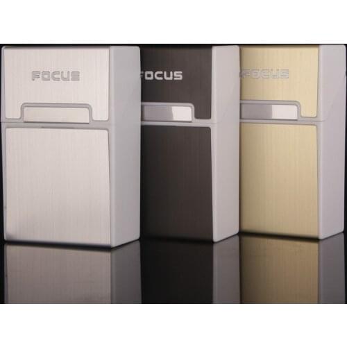 Fashion Clamshell Cigarette Case 20 Sticks Pipe Creative Personality Cigaret Cigarette Case Cigarette Box