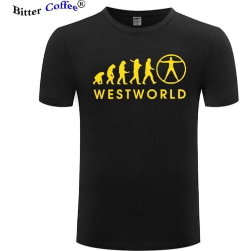 2021 Hot Sale T Shirt Men Evolution Westworld High Tech Park Cotton Tee shirt Science Fiction Casual Short Sleeve Tshirt EU Size
