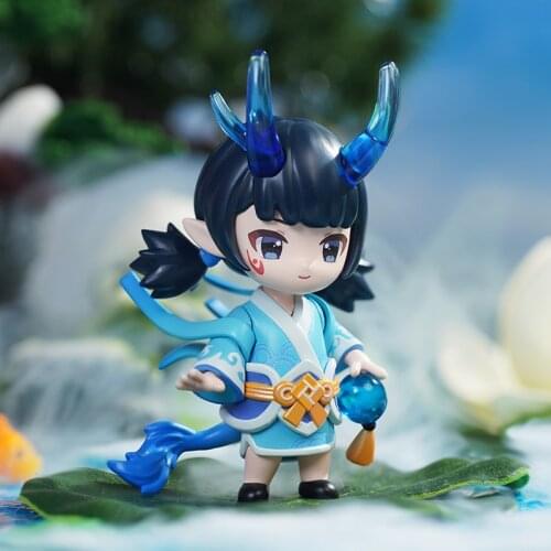 Cute Anime Figure Gift Surprise Box Original Lets Catch The Monster Second Series Blind Box Toys Model Style