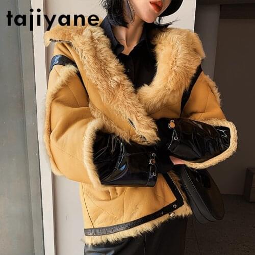 Winter Women Coats 2021 Real Fur Coat Woman Real Sheepskin Jackets Womens Natural Wool Jacket Female Abrigos TN1365