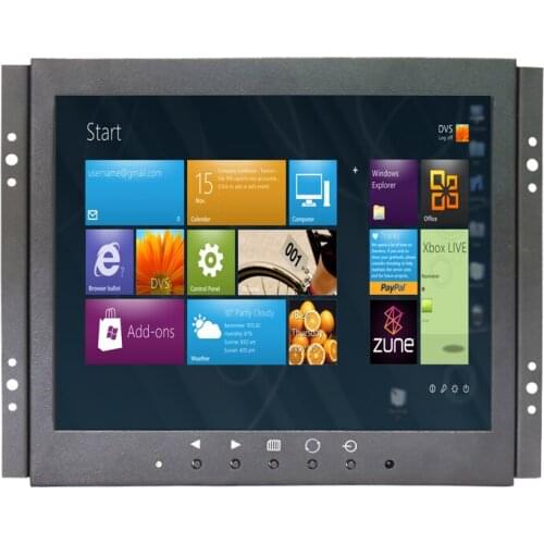 ZHIXIANDA Factory Direct Selling 9.7 Inch 10 Inch Open Frame Capacitive Touch Screen Industrial Monitor with AV/BNC/VGA/HDMI/USB