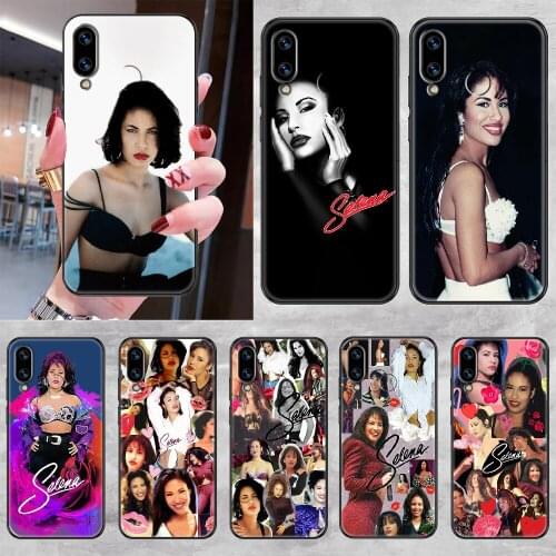 Selena quintanilla Phone case For Huawei Honor 6 7 8 9 10 10i 20 A C X Lite Pro Play black soft funda pretty waterproof tpu Etui