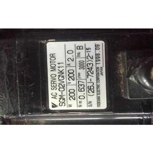 SGM-02VGNK11 200w 200v USED one , AC motor , Good Working