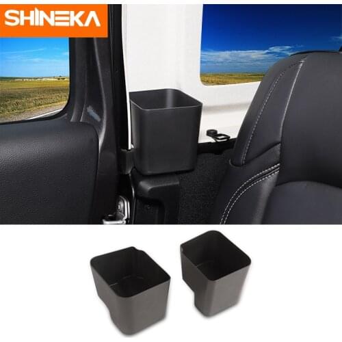 SHINEKA Stowing Tidying For Jeep Wrangler JL Car Rear Seat Side Door Storage Box Phone Organizer Box For Jeep Wrangler JL 2018