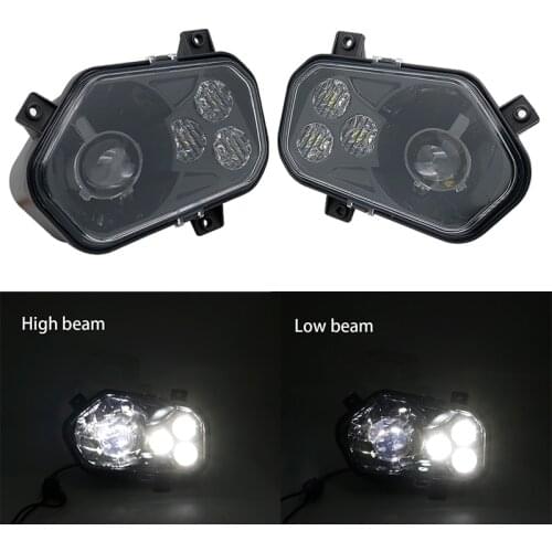 For Polaris ATV LED Headlight Left Right High Low For 2012-2013 Polaris RZR Side X Sides and 2012-2013 Sportsman RZR 800 900 570