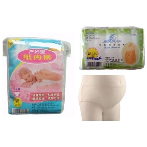 2016 New Top Fashion Broadcloth Cotton Low Waist Underwear 15pcs Disposable Maternity Pregnant Women Panties Briefs