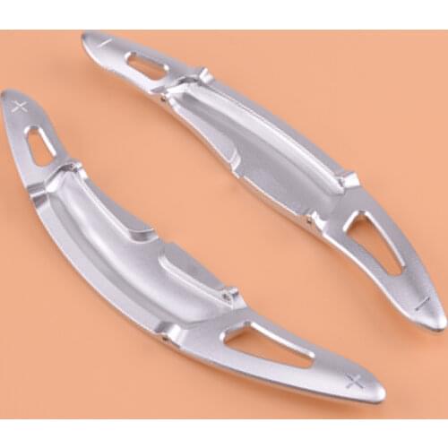 Silver Steering Wheel Shift Paddle Shifter Extension fit for Porsche Panamera Cayenne Macan 718 911 918