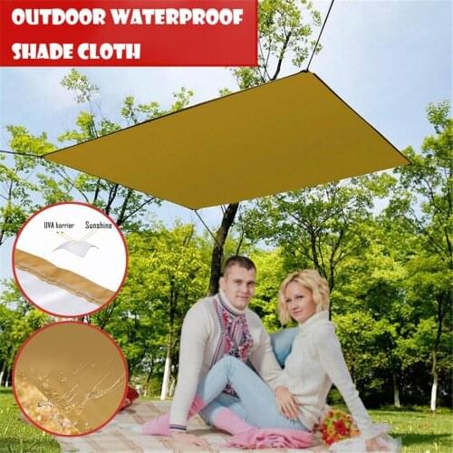 Waterproof Pergola Cover Canopy Shade Sail Sun Cover Simple Four-corner Canopy Picnic Mat Sun Shelter Outdoor