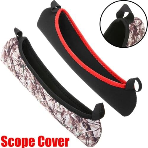 High Quality Scope Cover Black Camouflage Neoprene Rifle Optical Sight Protective Bag Reversible Design Hunting Accessories